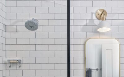 Glass and Natural Light Transform This Vintage Bathroom