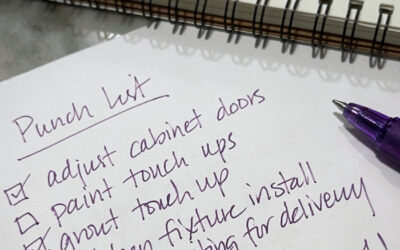 How a Punch List Gets Your Project Across the Finish Line