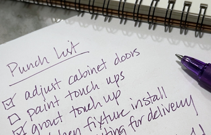 How a Punch List Gets Your Project Across the Finish Line